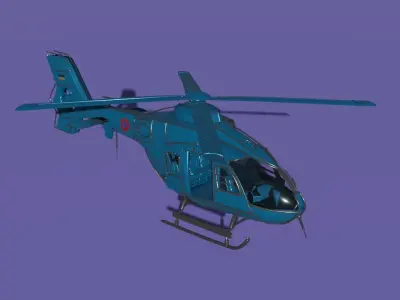 Chopper helicopter 3D model
