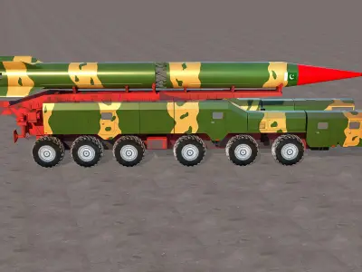 High-Fidelity 3D Model Missile Launcher 3D model