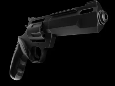 Revolving Gun Low-poly 3D model