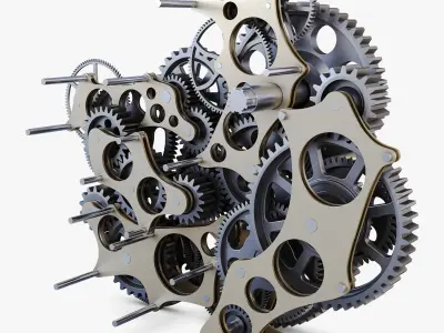 Gear mechanism v 1 3D model