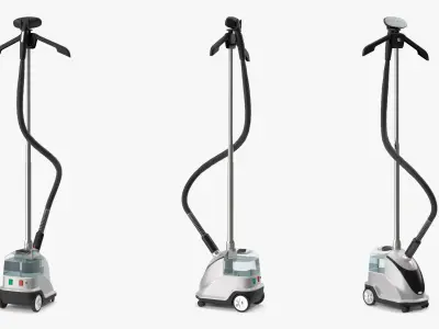 Anthter Garment Steamer Station Silver 3D model