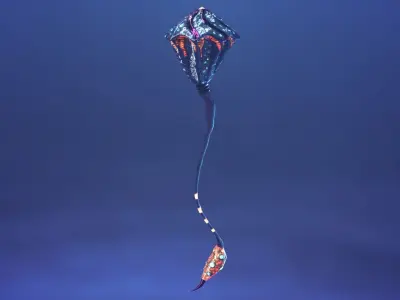 PBR Fantastic Medusa Animated and rigged lowpoly model  Low-poly 3D model