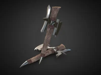 tomahawk Low-poly 3D model
