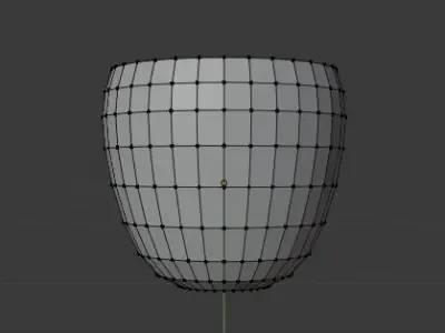 Big Vase No Material No textures Free low-poly 3D model