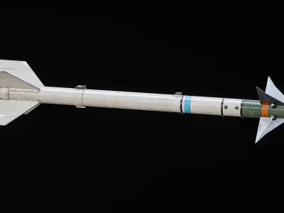 AIM-9L Sidewinder Missile PBR 3D model