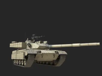 4 coatings of PLA Army ZTZ96B ZTZ-96B Main Battle Tank MBT Low-poly 3D model