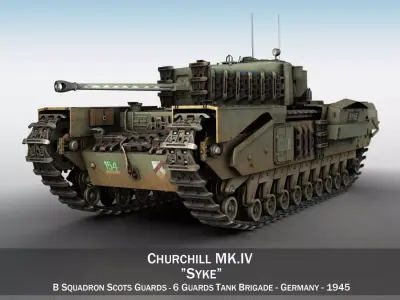Churchill MK IV - Syke 3D model