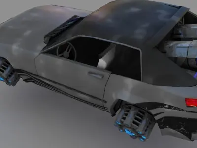 scifi car 3D model