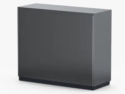 Soda Drink Fridge Large 3 Door 3D model