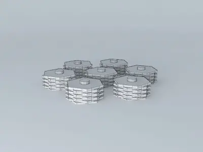 Bolt Nut Complex 2 3D model