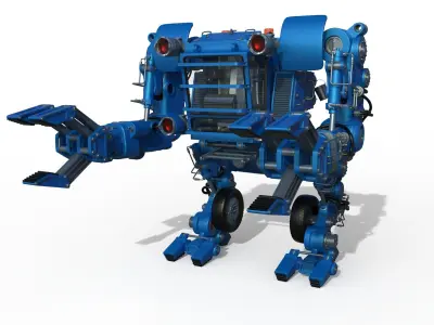 Sci-Fi robot Worker Powerloader 3D model