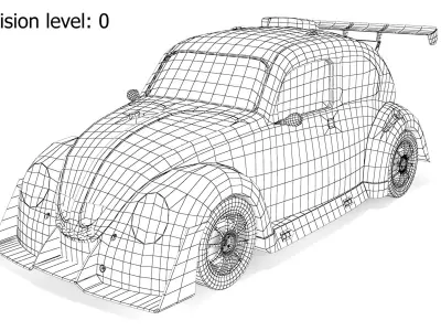 VW Volkswagen Beetle Fun Cup Julien Schein Racing 3D model