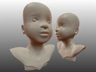 Little Girl v2 3D model