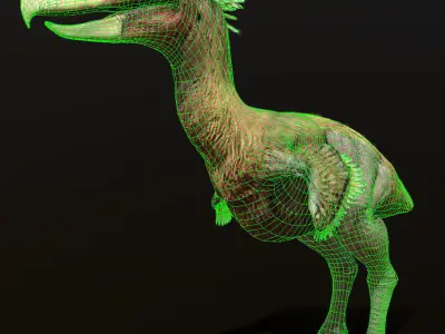 Kelenken Low-poly 3D model