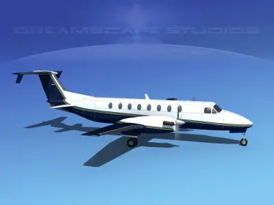 Beechcraft B1900C V05 3D model