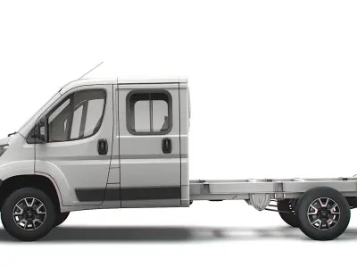 Vauxhall Movano Chassis Truck Crew Cab 4035 WB 2022 3D model