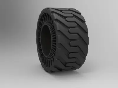 Twheel from Front loader 3D model
