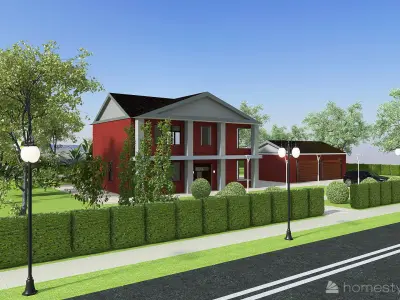 Private house for a family of 4 people 3D model