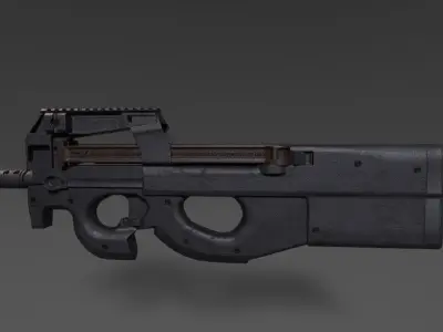 FN P90 Personal Defense Weapon 3D model Low-poly 3D model
