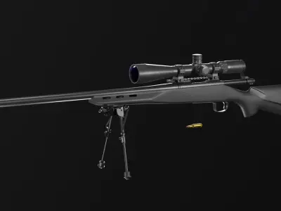 Remington 700 SPS VARMINT 223 Rem Low-poly 3D model