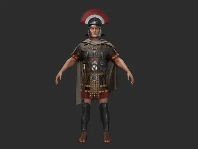 ROMAN CENTURION CHARACTER Low-poly 3D model