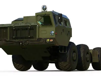 MAZ-543 M Uragan Truck 3D model