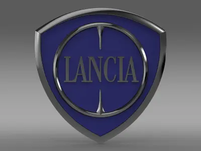 Lancia logotype 3D model