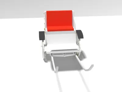 Wooden Cart 3D model