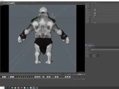 CAVE TROLL Low-poly 3D model