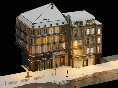 City Street Part 1 - European Architecture 3D model