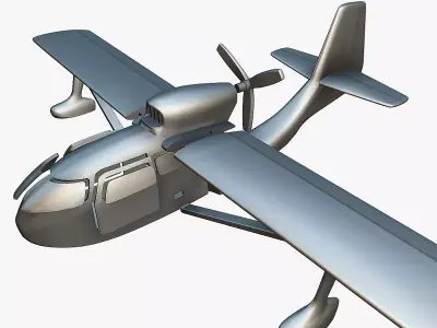 Republic RC-3 Seabee - 3D Printable Model 3D print model