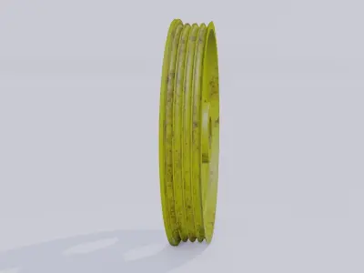 Pulley wheel Low-poly 3D model