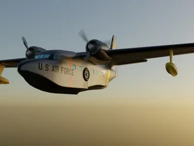Grumman Albatross HU 16A US Air Force 3D model