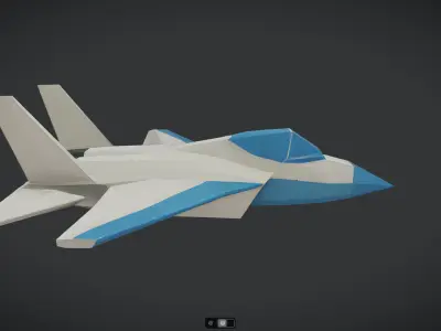 Spacecraft Jet aircraft plane 3dmodel 08 3D model
