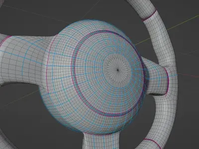 Car Steering Wheel Free 3D model