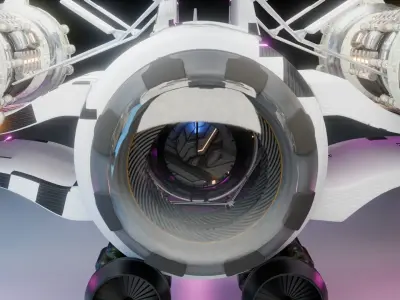 sci fi vehicle 3D model