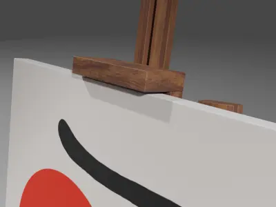 The Duck Adjustable Hardwood Easel by Path Design Free 3D model