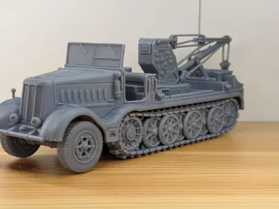 Sd Kfz 9-1 - Crane vehicle 3D print model
