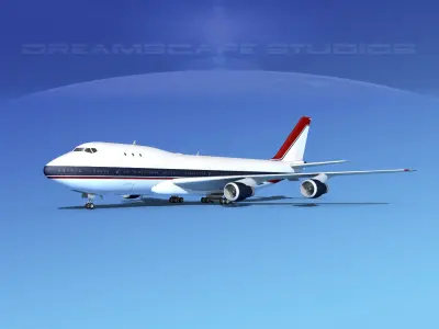 Boeing 747-100 Corporate 3 3D model