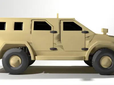 Armoured Car - AMZ Wildboar 3D model