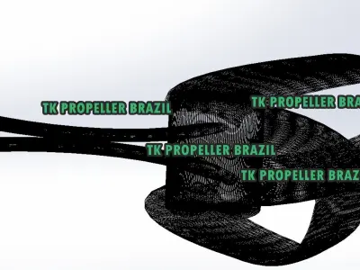 3D Toroidal Drone Propeller TK SERIES 3D model