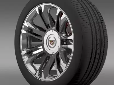 Cadillac Escalade 2013 wheel 3D model