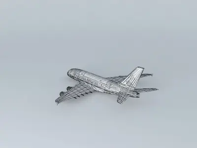 Singapore Airlines A380 Free 3D model
