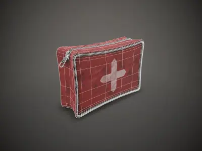 Small Medkit Low-poly 3D model