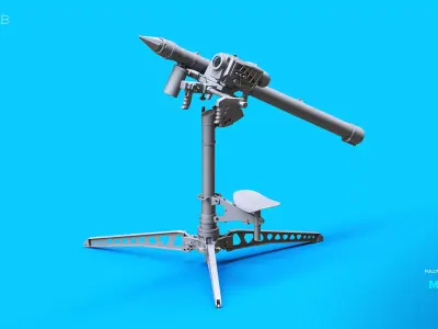 MANPADS Missile Launcher 3D model