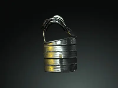 Japan Samurai Karuta Tatami Dou Low-poly 3D model