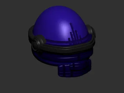 helmet high poly sculpt 3d printable ver 7 3D model 3D model 218