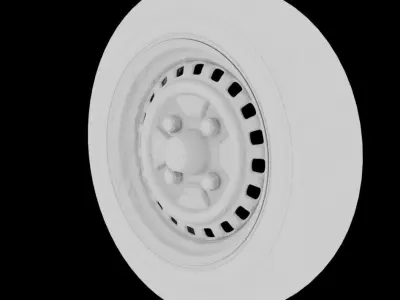 VW Beetle wheel 3D model