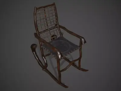 Rocking Chair Free low-poly 3D model purchase