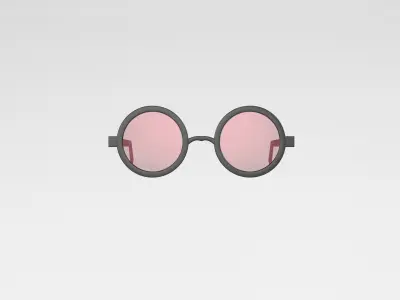 Cartoon Glasses v1 004 Low-poly 3D model